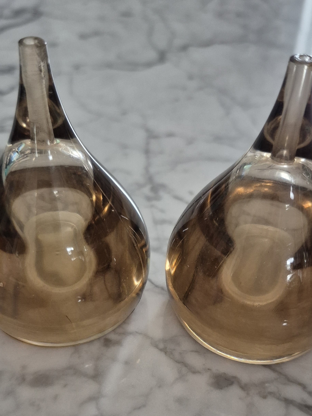 Vintage 1970's Lucite Salt & Pepper Shakers